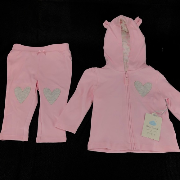 cloud island Other - Infant Girls Hoodie & Sweatpants Set Cloud Island